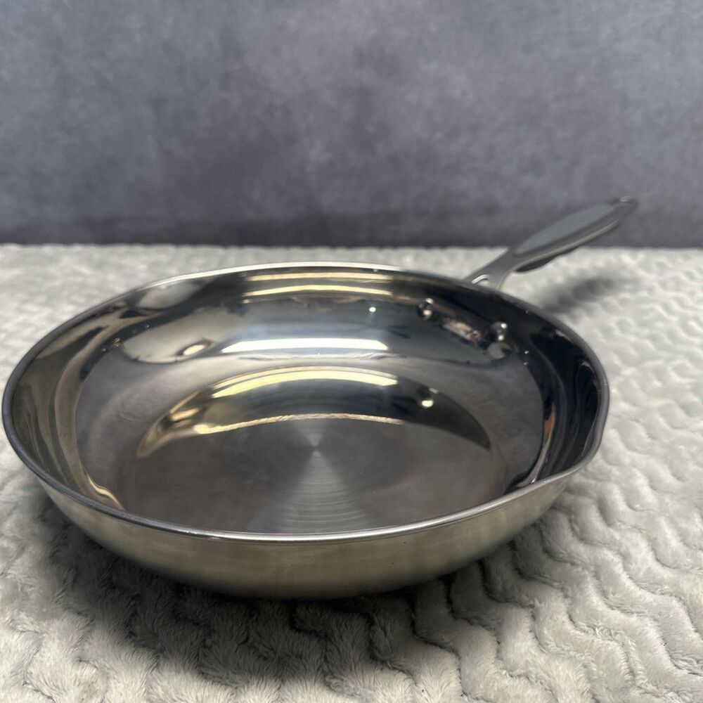 David Burke Restaurateur 10 In Pro Heavy Stainless Steel Skillet Frying Pan New